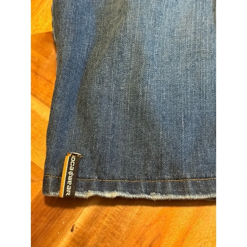 Vintage Y2K Rocawear 42 Embroidered Denim Shorts Jorts 42w Skater Hip Hop